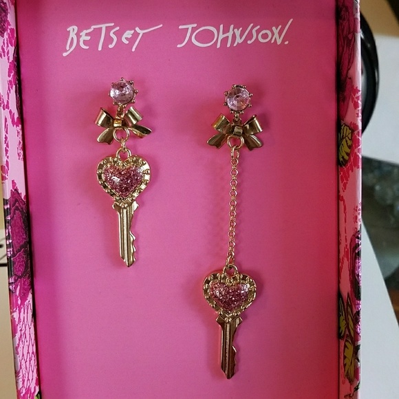 Betsey Johnson Jewelry - Authentic Betsey Johnson Earrings New/tag & box
